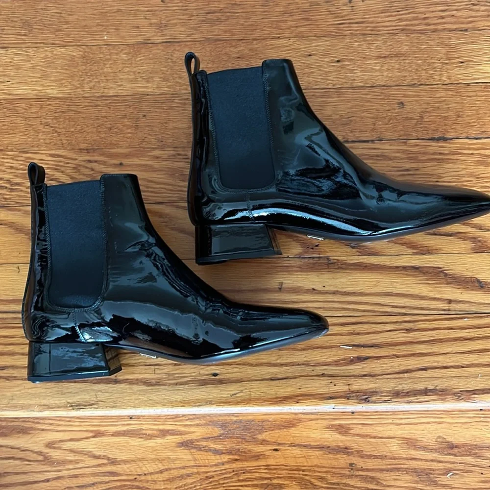 Michael Kors Collection patent leather ankle boots size 39.5 - Picture 4 of 9